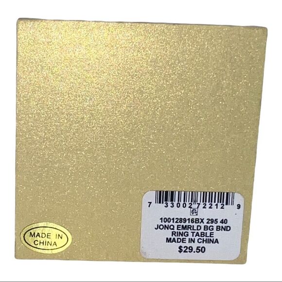 Charter Club Silver-Tone Yellow Emerald-Cut & Baguette-Cut CZ Ring Size 5 New - Picture 5 of 5